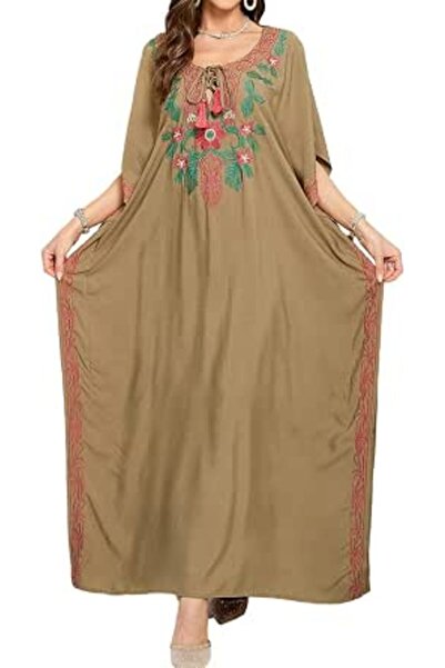 YouKD Summer Cotton Floral Long Kaftan Bohemian Kimono Beach Swimsuit Cover U...