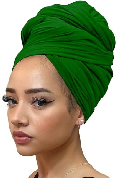 kachanaa أوشحة رأس من الجيرسيه المطاطي، أغطية رأس، أوشحة شعر بلون واحد، ناعمة...