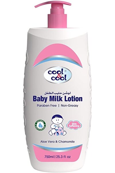 COOL & COOL لوشن حليب الأطفال - 1 لتر - لتنعيم البشرة، غير دهني، خالٍ من البا...