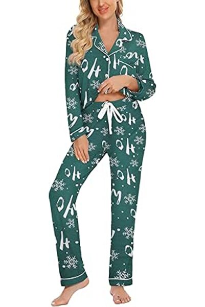 GENERAL Leikar womens Button Up Pajamas for Women Button Up Pajamas for Women