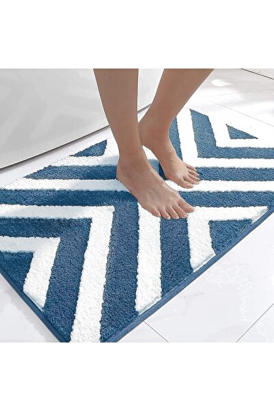 XLOTS Bathtub Rug, Non-slip Bath Mat,Ultra Absorbent Striped Pattern Bathroom...
