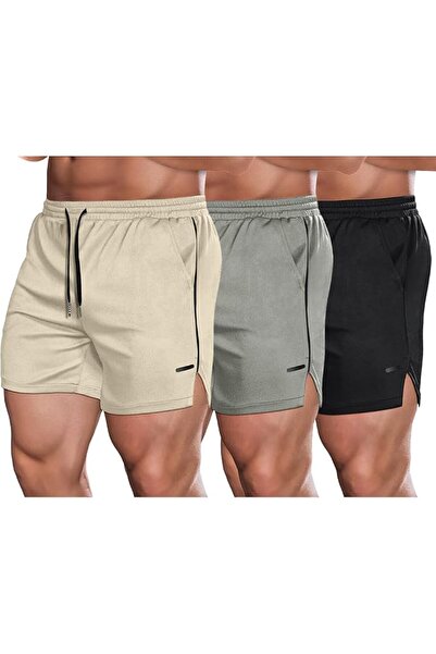 COOFANDY Men's 2 Pack Gym Workout Shorts Mesh Lightweight Bodybuilding Pants ...