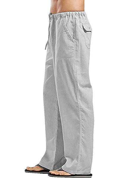 GENERAL YAOHUOLE Men's MCU00003 Linen Pants (pack of 1)