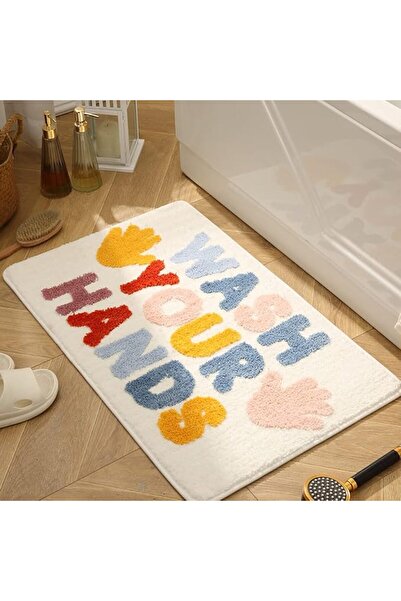 GENERAL Cute Bath Mat Non Slip Soft Fluffy and Absorbent Microfiber Colourful...