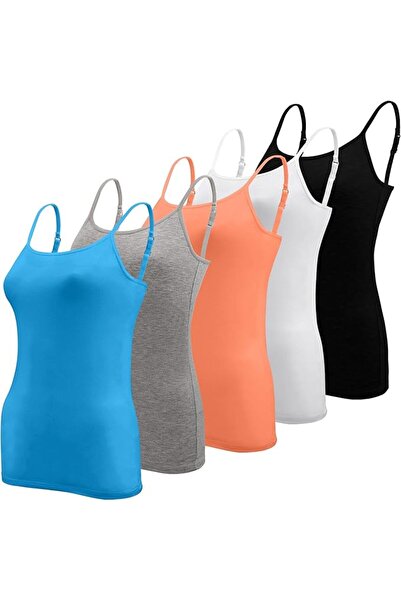 BQTQ 5 Pcs Women's Camisole Vest Tops Spaghetti Strap Undershirts Camisoles |...