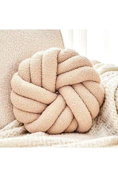 Uvvyui Knot Pillows, 14 Inch Decorative Throw Pillows Round Pillows Cushion, ...