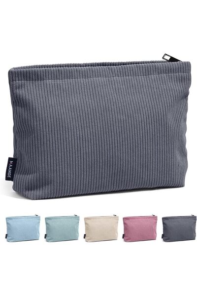 MAANGE Cosmetic Bag for Women Small Makeup Bag for Purse Corduroy Make up Bag...