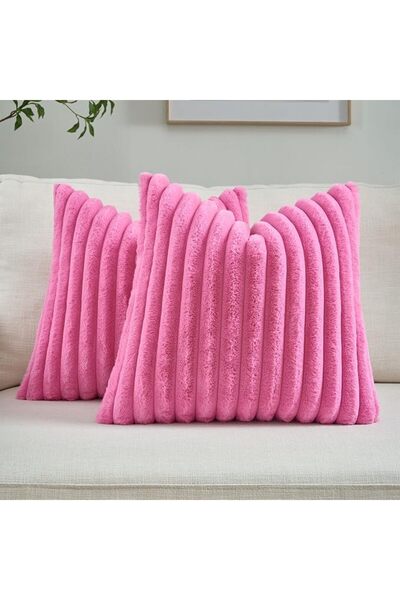 FUTEI Cream White Throw Pillow Covers 20x20 Inch Set of 2,Modern Fall/Winter ...