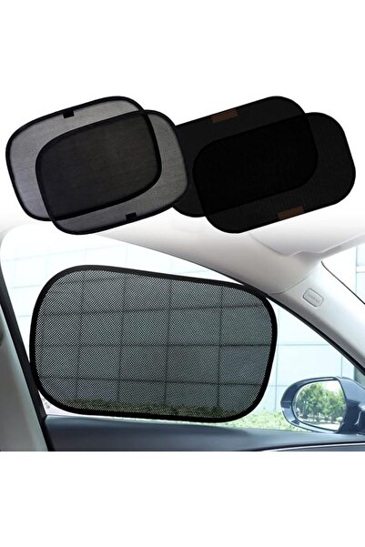NALANDA 4 Packs Car Side Window Sun Shade Foldable Sun Visor Protecter with S...
