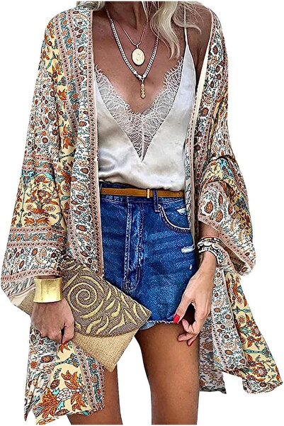 TBSCWYF Beach Tunic Women's Beach Dress Long Summer Pareo Beach Tunic Floral ...