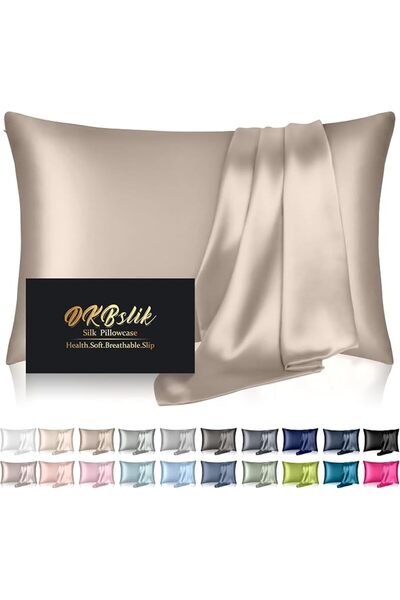 GENERAL Silk Pillowcase for Hair and Skin, Mulberry Silk Pillow Cases Queen S...