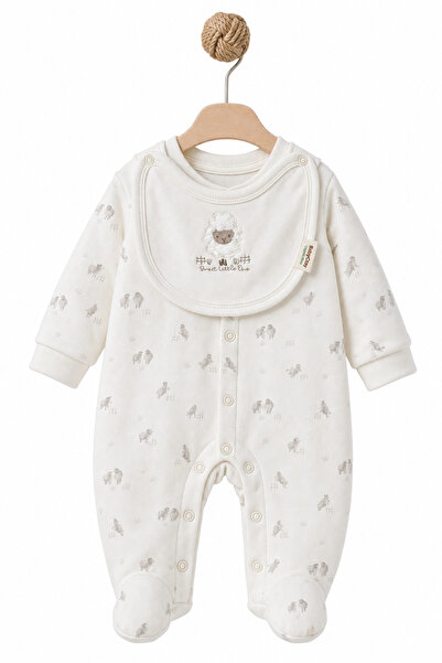 BabyCosy Organic Wear 100% Organic Cotton, Unisex Booties, Romper and Scarf S...
