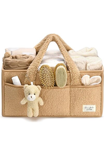 PeraBella Baby Diaper Caddy Organizer for Changing Table, Baby Storage Basket...