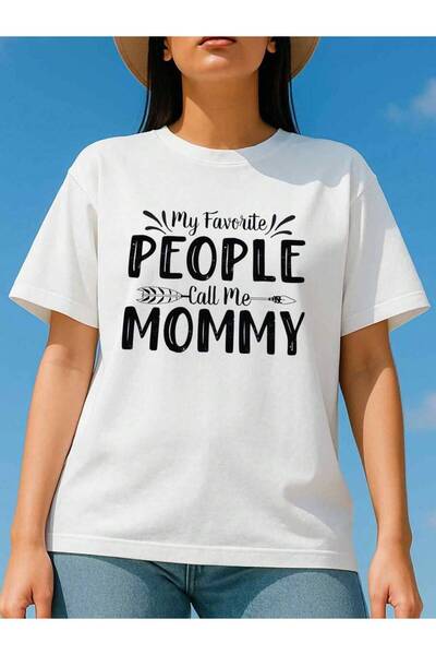 4Car Women My Favorite People Call Me Slogan T-Shirt Soft Round Neck Short Sl...
