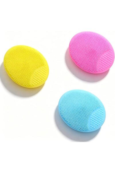 GENERAL 3PCS Silicone Bath Brush Set with Storage Box - Gentle Exfoliating Sc...