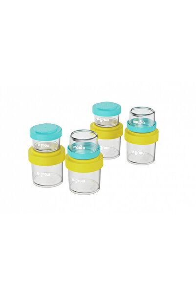 U-Grow Σετ δοχείων αποθήκευσης βρεφικής τροφής, 8 τεμάχια (4x80ml + 4x220ml)