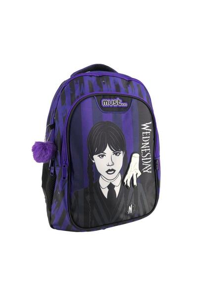 MC Micostore Ghiozdan Wednesday 32x18x43cm 3 compartimente Must