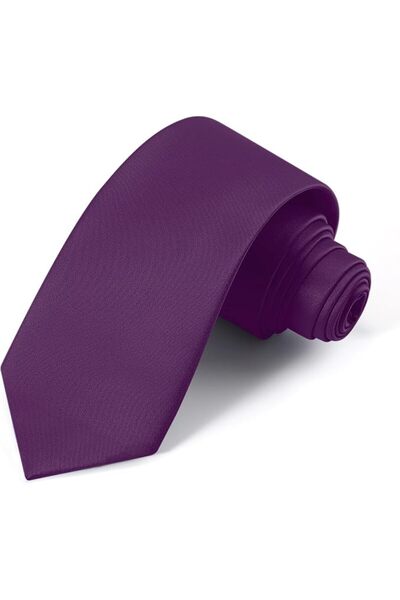 GENERAL Black Ties For Men Solid Pure Color Formal Neckties 3.15" (8CM) Men's...
