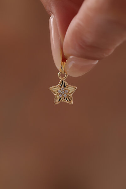 Kado Kuyumculuk 14 Ayar Altın Stella Yıldız Charm Kolye Ucu