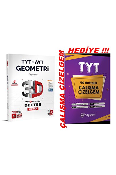 3D Yayınları TYT-AYT 2027 MÜFREDAT GEOMETRİ VİDEO DESTEKLİ DEFTER KONU ANLATIMLI