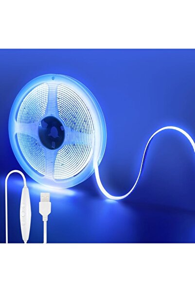 GENERAL 5V USB COB LED Strip Lights with Dimmable Switch,9.84FT/3M,Warm White...