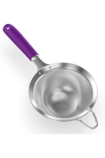 U-Taste Kitchen Fine Mesh Strainer for Sifting Flour (10.2cm,Midnight Blue) |...