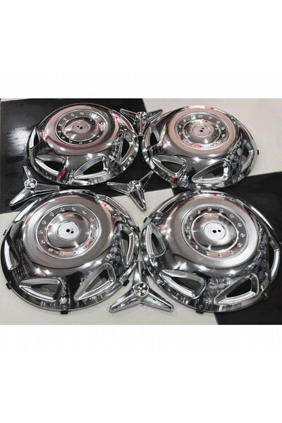 Universal MASTER-DUCATO-DALLİ-JUMPER 16'' İNÇ PASLANMAZ KROM JANT KAPAĞI 4 AD...