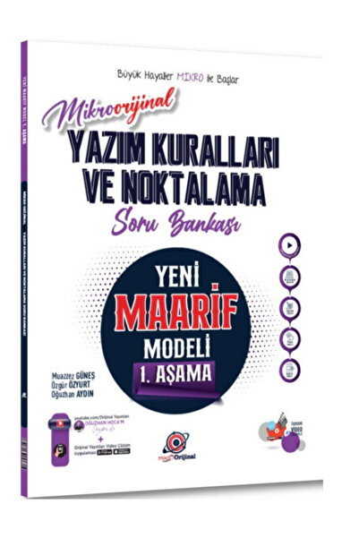 Orijinal Yayınları Mikro Orijinal Yazım Kuralları ve Noktalama Maarif Model S...