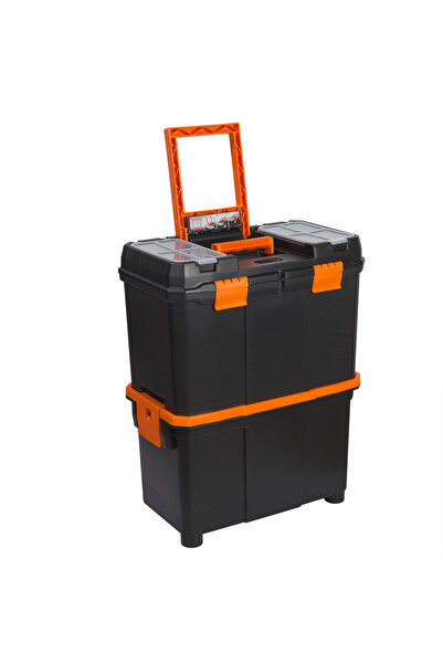 Alista Home Cutie de scule din plastic cu roți și organizator, separabilă în ...