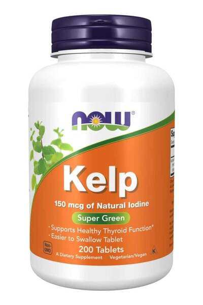 Now Foods Kelp Iodine Vegetarian 150 Mcg. 200 Tablets