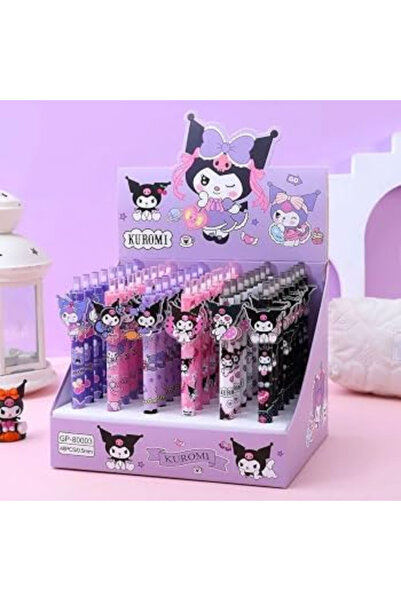 Kawaii Cartoon Gel Pen 0.5mm Black Ink – Retractable Cute Writing Pen, 1 Piec...