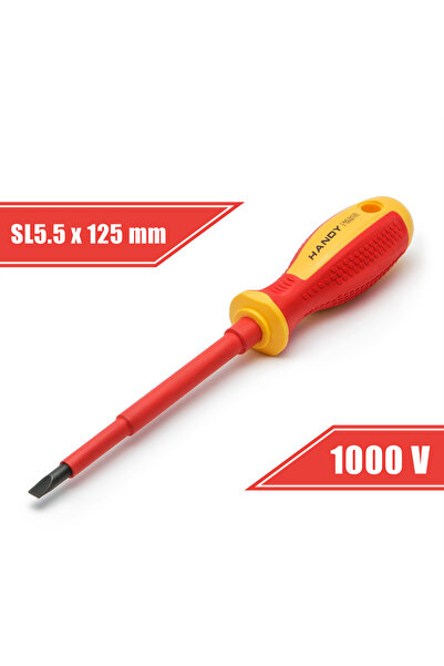 Alista Home Insulated Flathead Screwdriver SL5.5, 1000V, magnetic tip, 125 mm...
