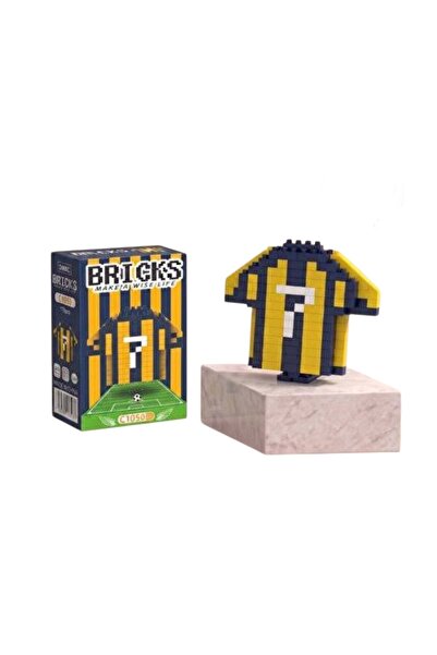 YDNE Sarı-Lacivert Taraftar Forma Yapım Seti Blok Brick Set 179 Parça