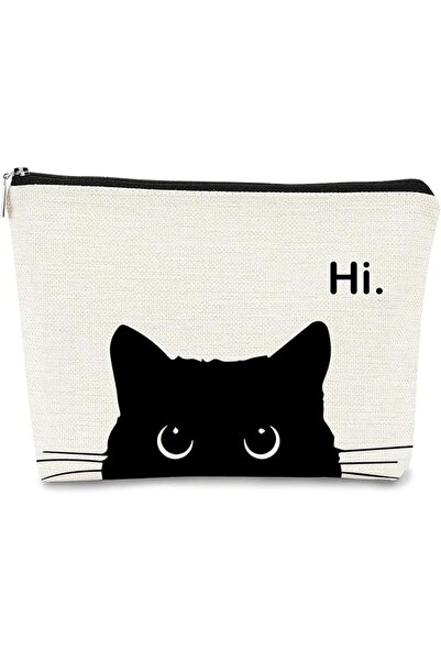 Aputue Small Makeups Bag, Cat Makeups Bag with Zipper, Kitty Makeup Bag, Port...