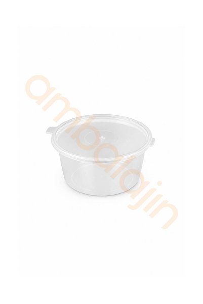 Ambalajın 50 Pieces 3 oz Sauce Container with Self-Sealing Lid – 80 ml Transparent Plastic Container