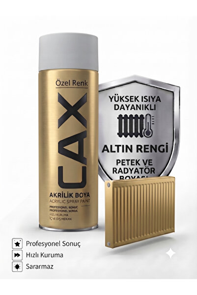 caxcolors CAX Isıya Dayanıklı Petek ve Radyatör Akrilik Sprey Boya 400ml - Hı...