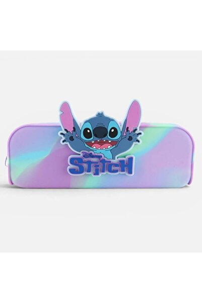 OEM Penar oval din silicon, degrade lila, Stitch, 18 x 6.5 x 5 cm