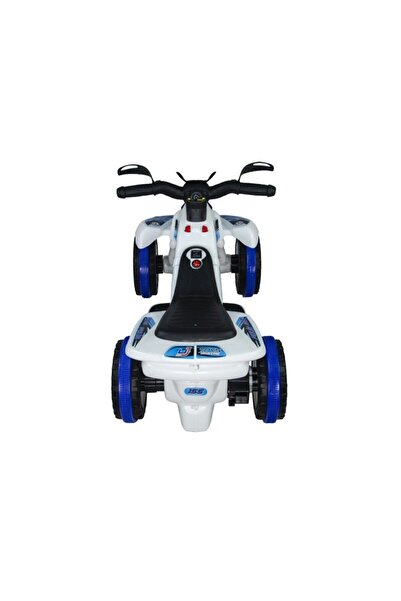 Aruba Akülü Atv 6 V Safari Beyaz Polis-ışıklı Ve Müzikli