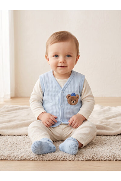 Elbebek Baby Embroidered baby vest