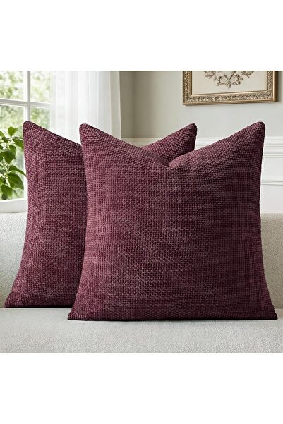 a moment Light Green Chenille Cushion Cover Throw Pillow Covers 45 x 45 CM Pa...