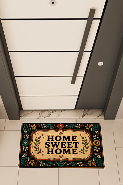 Dormot Deas Home, Digital Printing, Home Sweet Home Colorful Pattern Themed, ...