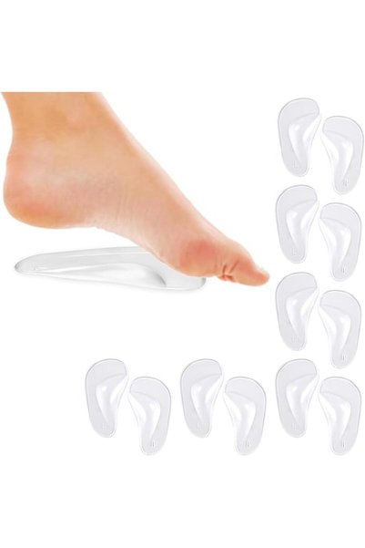 ALMEKAQUZ Arch Supports Cushions, Self Adhesive Arch Support Shoe Inserts, No...