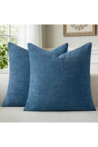 a moment Light Green Chenille Cushion Cover Throw Pillow Covers 45 x 45 CM Pa...