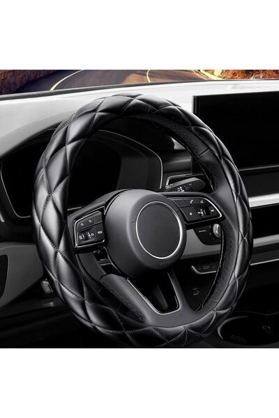 KASTWAVE Soft Microfiber Leather Steering Wheel Cover, Non-Slip Car Wheel Cov...