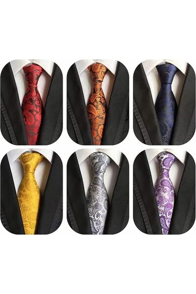 Generic 6 Pack Classic Men's Silk Tie Necktie Men's Ties Formal Mens Neckties...