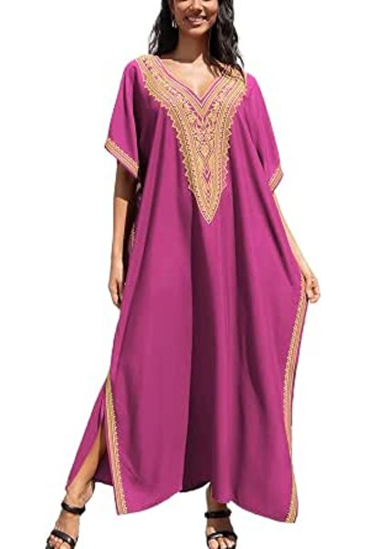 YouKD Women's Boho Long Kaftan Dress Maxi Cardigan One Size Loungewear Bikini...