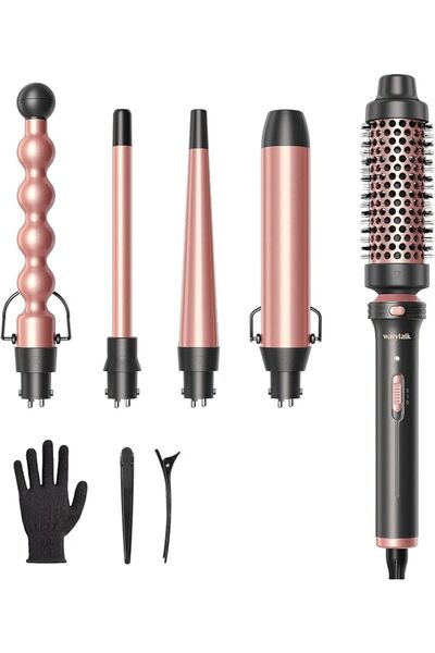 wavytalk 5 in 1 Curling Wand Set, Multi Curl, Curling Iron Set with Thermal B...