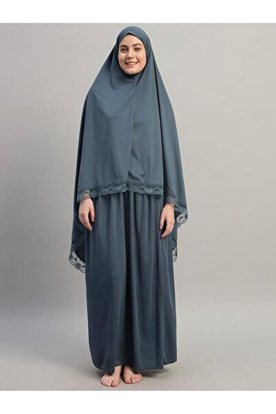 styleville.in طقم صلاة إسلامي نسائي من قطعتين - جلباب وعباءة، زي صلاة محتشم ل...