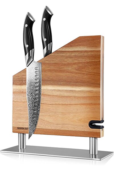 DRAGON RIOT Magnetic Knife Block Without Knives,Magnetic Universal Stands wit...