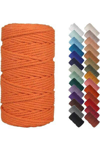 Bukela Macrame Cord 3mm x 109 Yards - Natural Cotton Rope for Wall Hanging Pl...